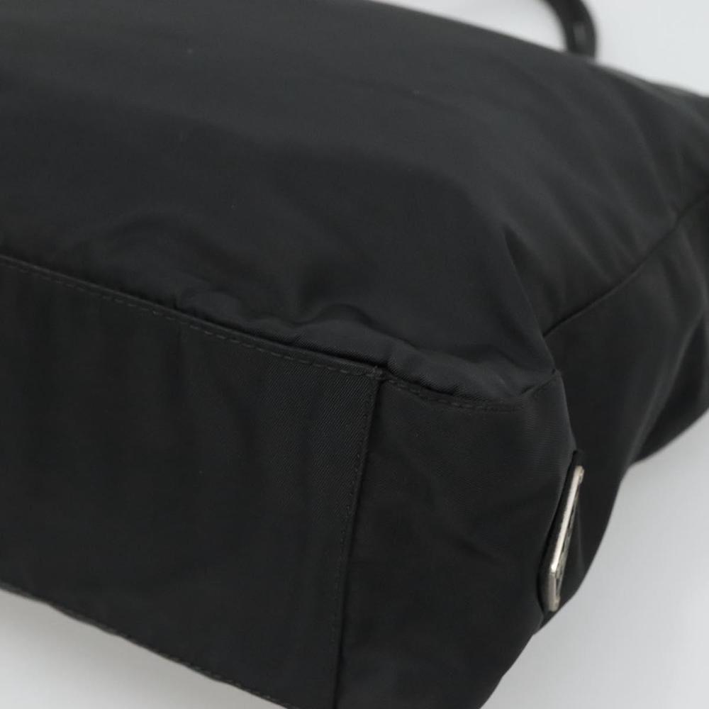 PRADA Tote Bag Nylon Black Silver Auth ti3279 - Picture 15 of 16